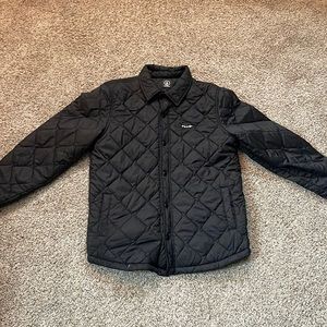 Volcom button up quilted jacket size M